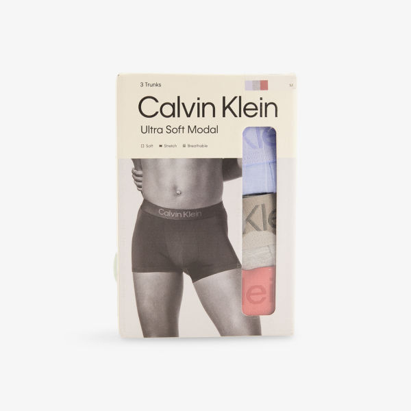 

Трусы-боксеры Calvin Klein из стрейч-джерси с логотипом на резинке 3 шт, мультиколор