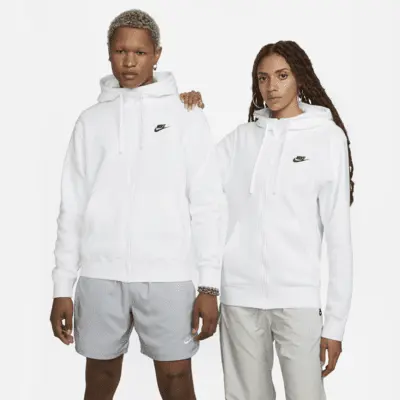

Худи Nike Sportswear Club Fleece, белый/черный