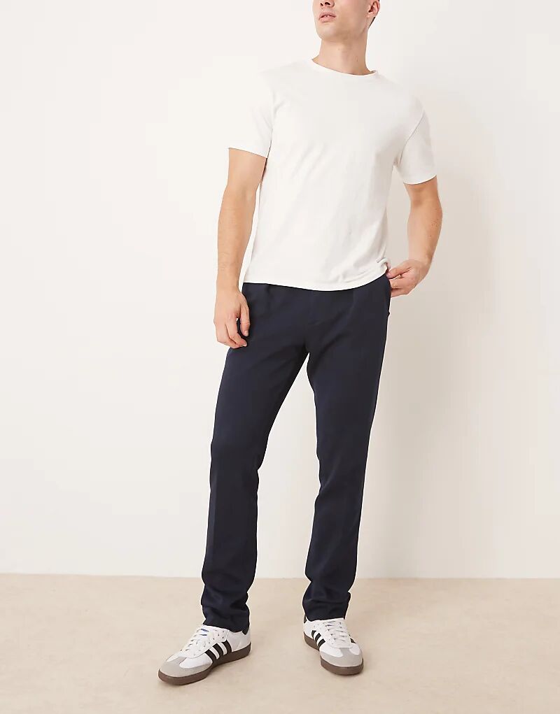 

Брюки Polo Ralph Lauren Brad двойного плетения темно-синего цвета