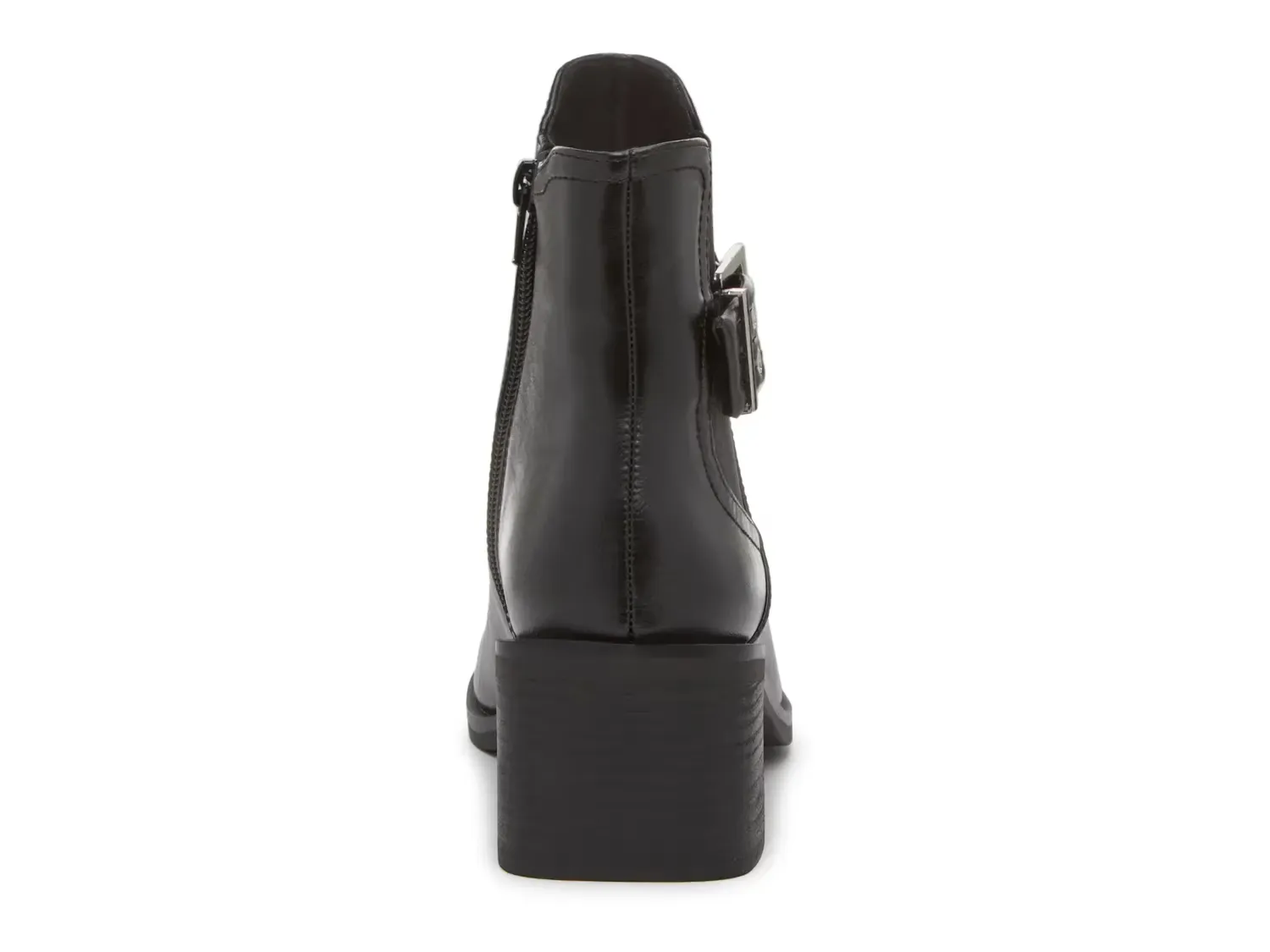 Женские ботинки Steve Madden Treaty с пряжкой на каблуке, черный — фото 4