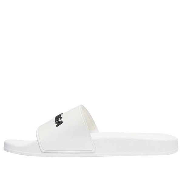 

Тапочки pool slides 'white' Balenciaga, белый