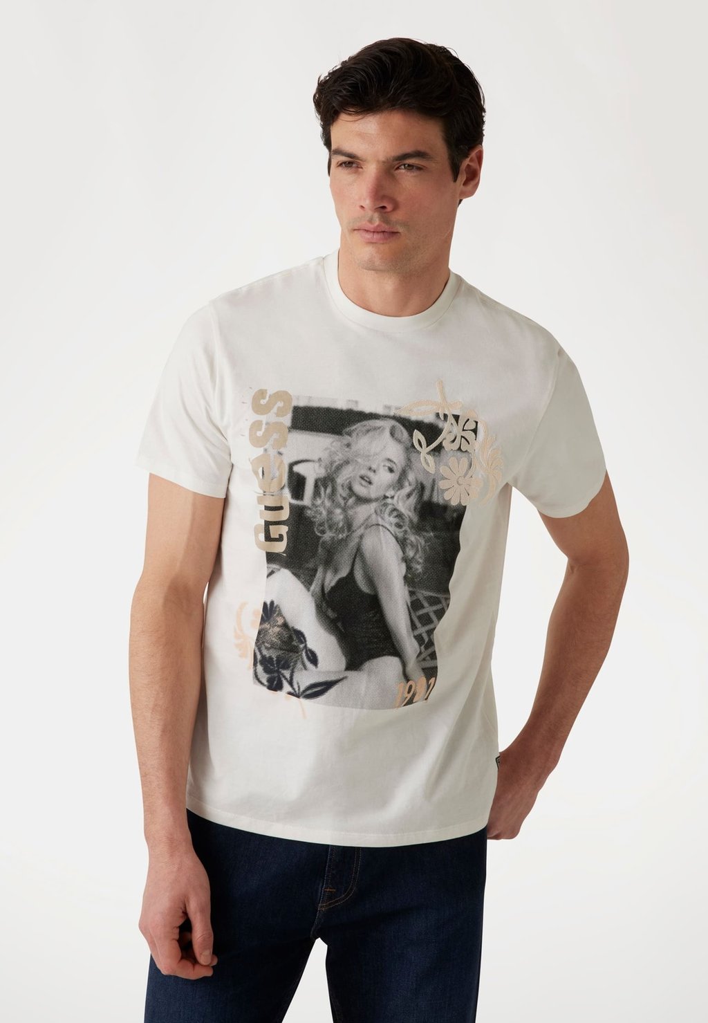 

Рубашка с принтом Guess, белый