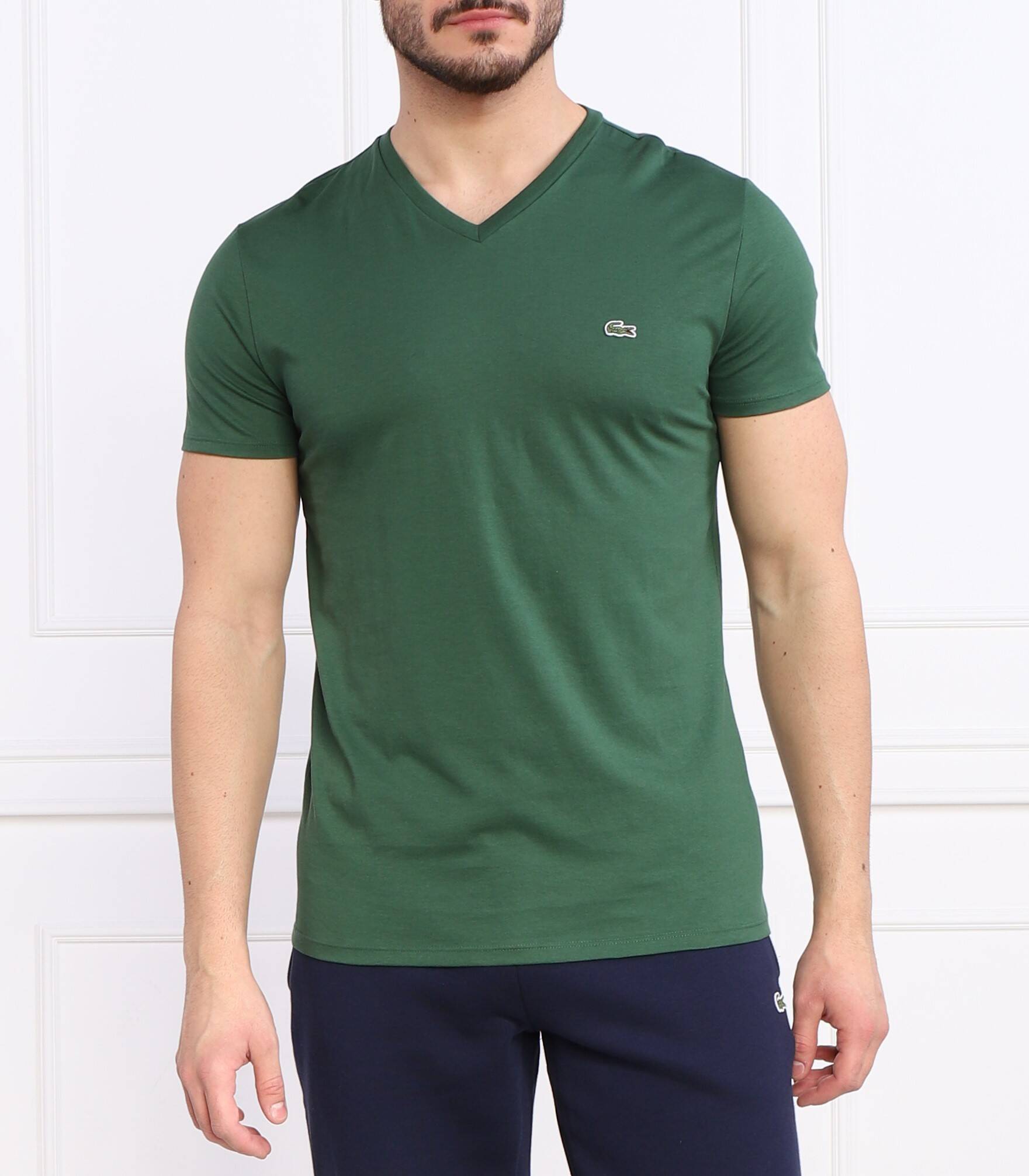 

Футболка Lacoste regular fit, цвет verde bottiglia