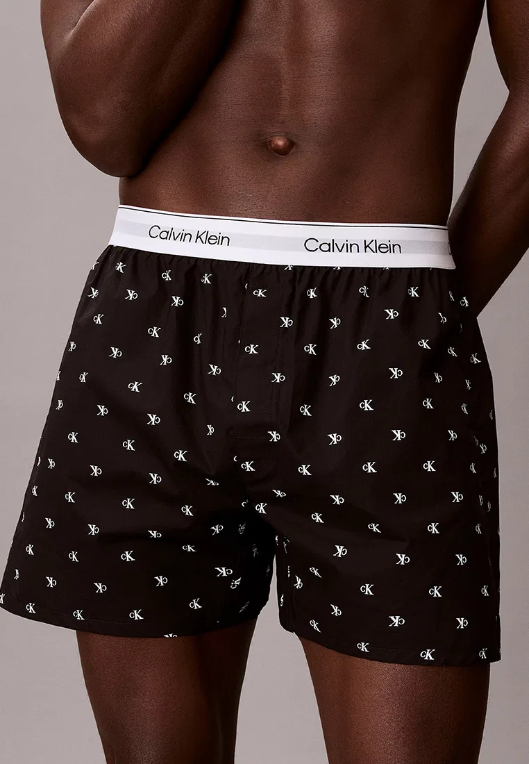 Трусы боксеры, хлопок, Calvin Klein, черный — фото 3