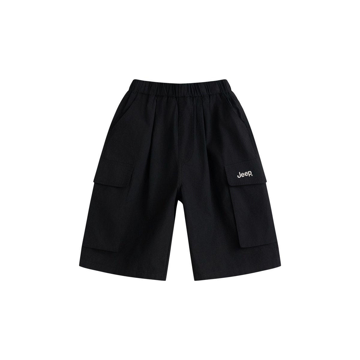 

Короткая тонкая футболка для школьников Jeep, черный