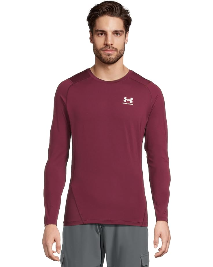 

Мужская футболка Under Armour Heatgear Armour Compression Long Sleeve, Maroon/White, Белый, Мужская футболка Under Armour Heatgear Armour Compression Long Sleeve, Maroon/White