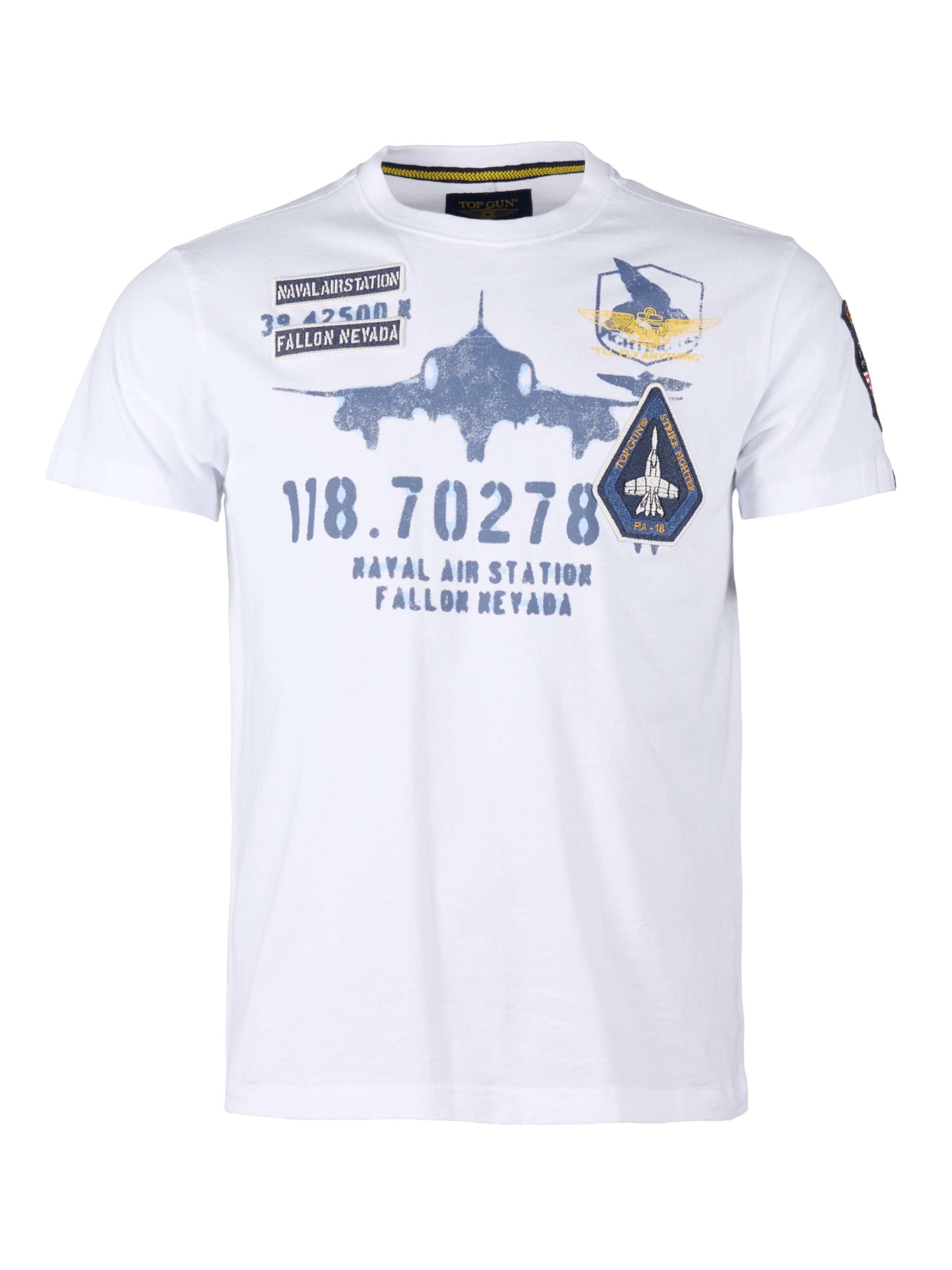 

TOP GUN Футболка в белом цвете
