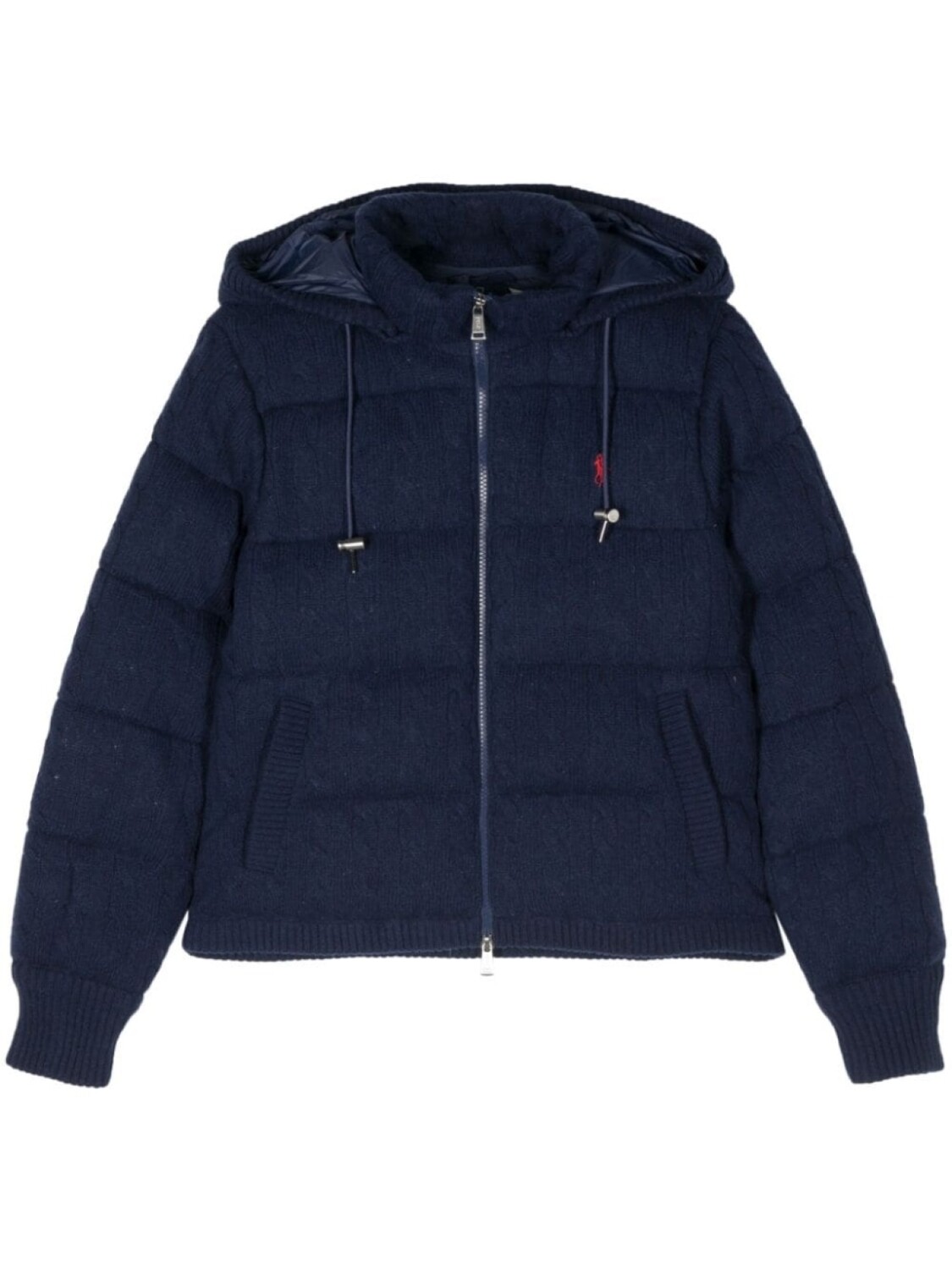 

Polo Ralph Lauren пуховик фактурной вязки, синий
