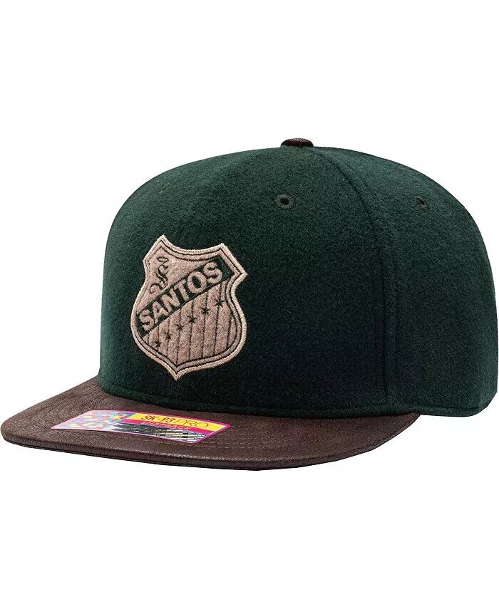

Мужская зелено-коричневая шляпа Santos Laguna Prep Snapback Fan Ink