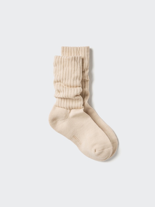 Носки Heattech свободной посадки Uniqlo, 30 natural