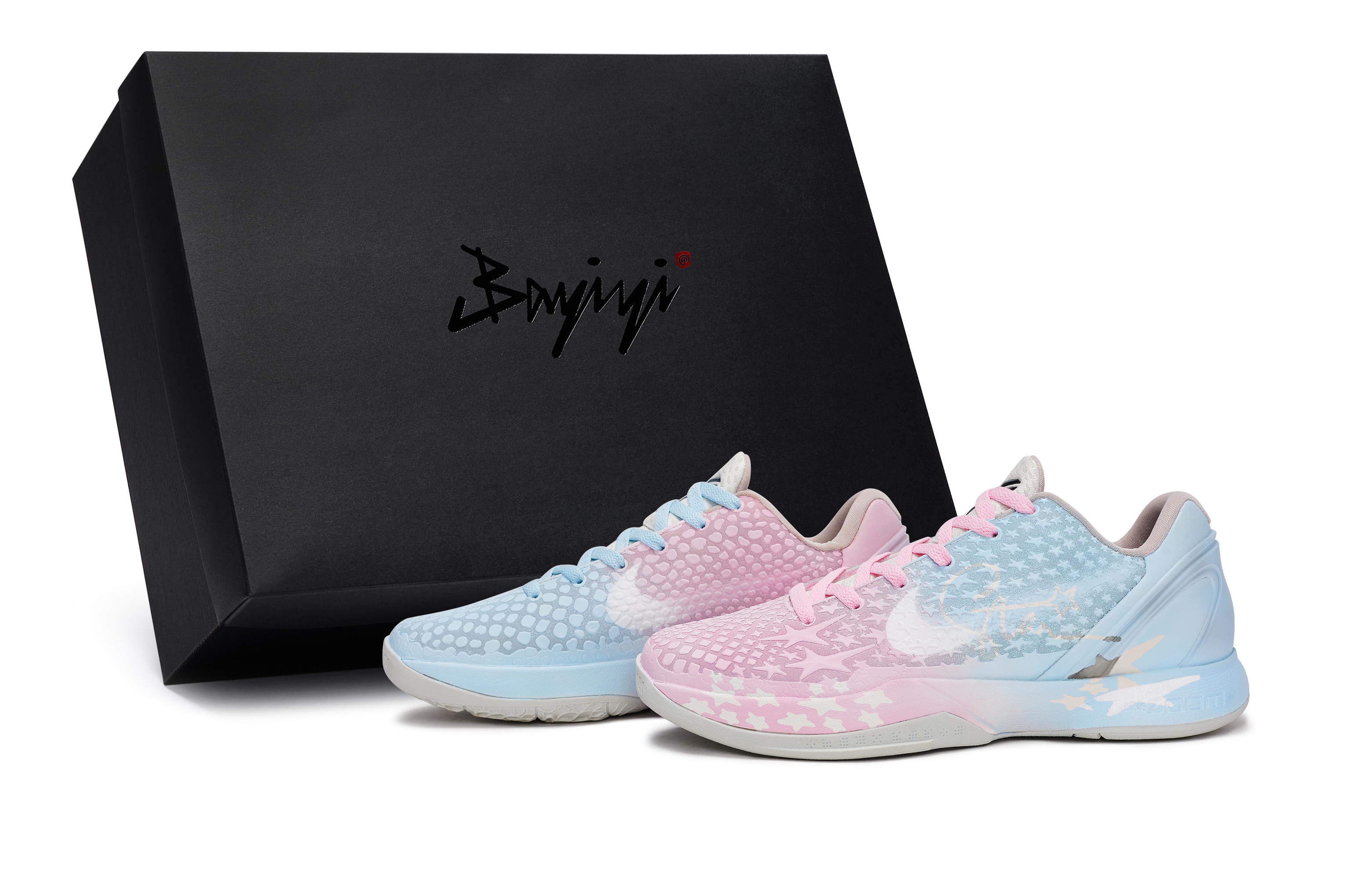 

Nike Баскетбольные кроссовки Zoom Kobe 6 мужские низкие, розовые/белые/синие