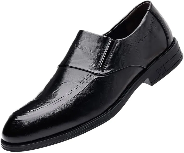 Лоферы мужские на платформе Premium Leather, Black UOPYNE