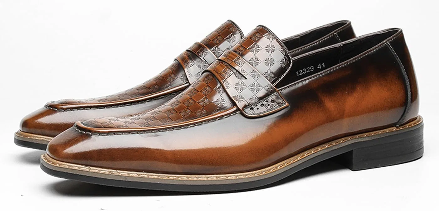 Мокасины кожаные Santimon, модель Loafers, коричневый — фото 4