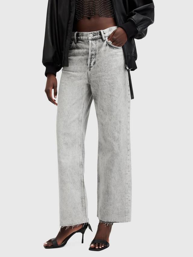

Джинсы wendel с прямыми широкими штанинами AllSaints, цвет Grey Graphite