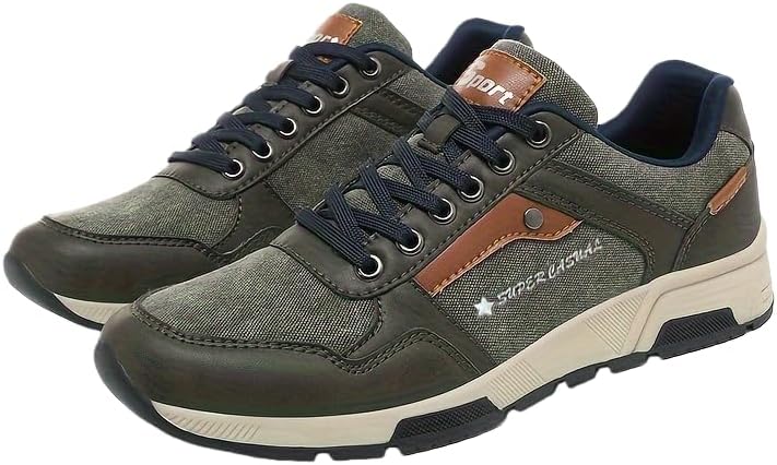 

Классические повседневные мужские туфли, удобные кроссовки для отдыха, выполненные в ретро-уличном стиле, легко сочетаются с одеждой, подходят для ношения на улице в любое время года Clolinde, зеленый