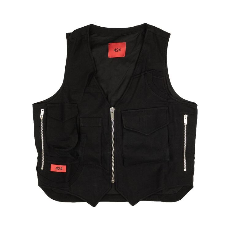 

Жилет 424 Logo Patch Outerwear Vest Black, черный