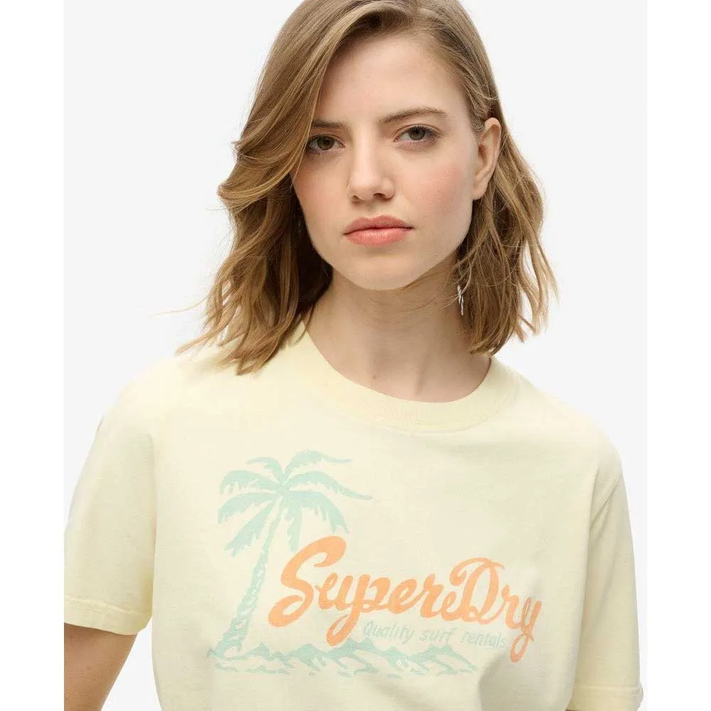 Футболка с коротким рукавом Superdry Lo-Fi Outdoor Relaxed, желтый — фото 4