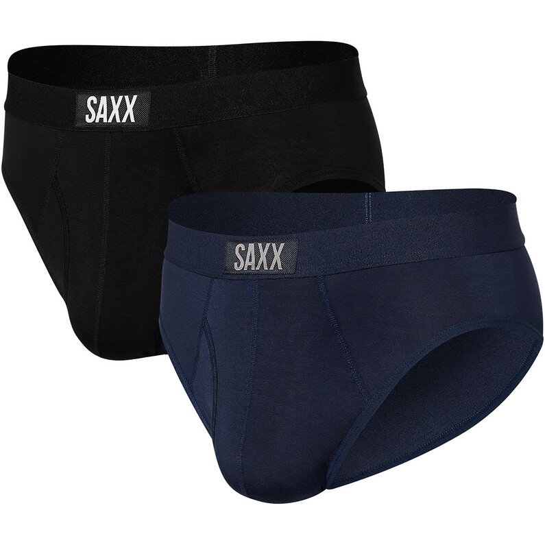 

Мужские ультра-супер софт-боксеры (2 пары) Saxx Underwear, черный
