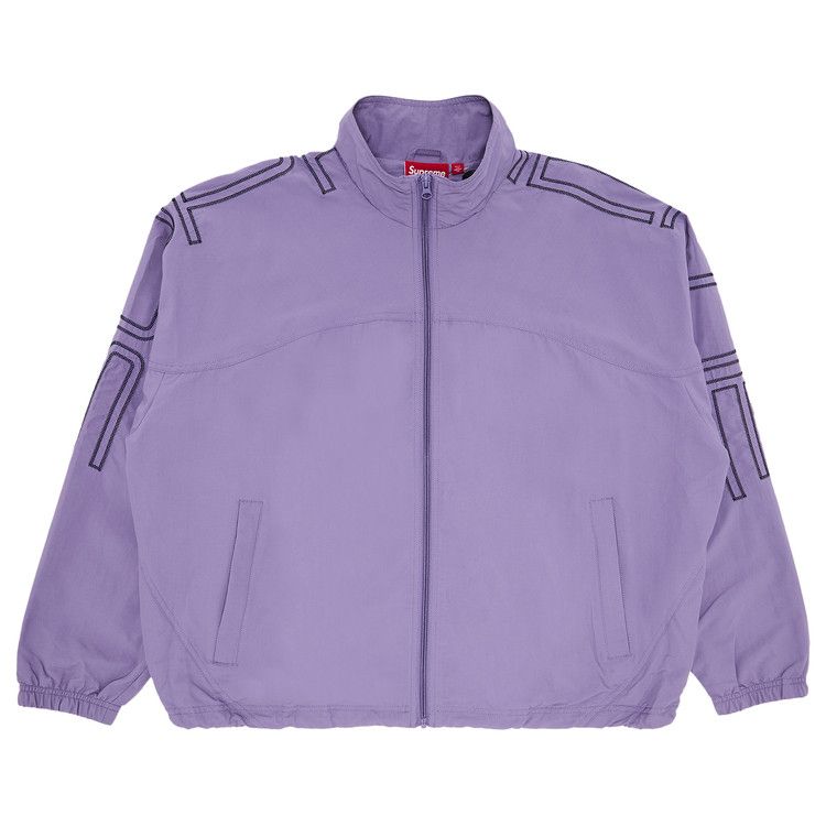 

Спортивная куртка Supreme Spellout Embroidered Track Jacket, Dusty Purple