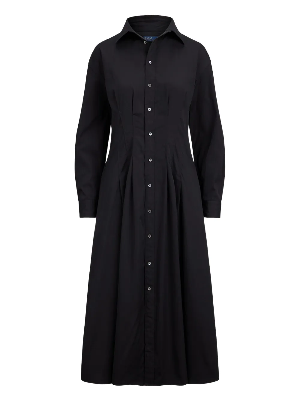 

Платье-рубашка миди с воротником POLO RALPH LAUREN, черный