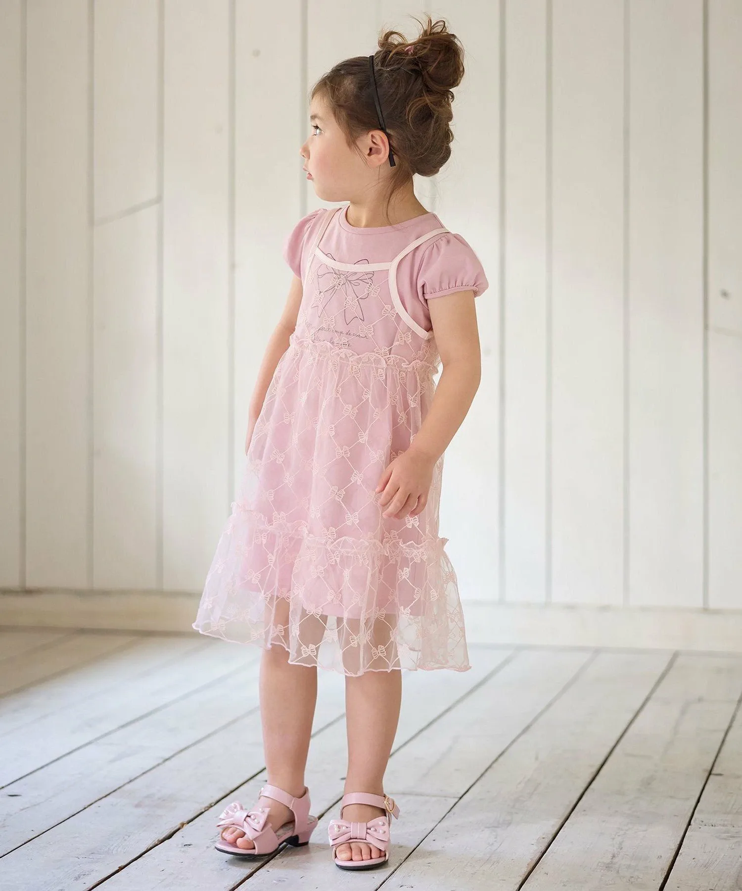 Платье-майка из тюля ANY KIDS, Pink [012] — фото 4