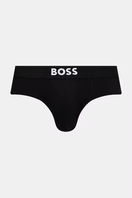 Боксеры мужские из хлопка с эластаном HipBr 3 шт BOSS, серый — фото 4