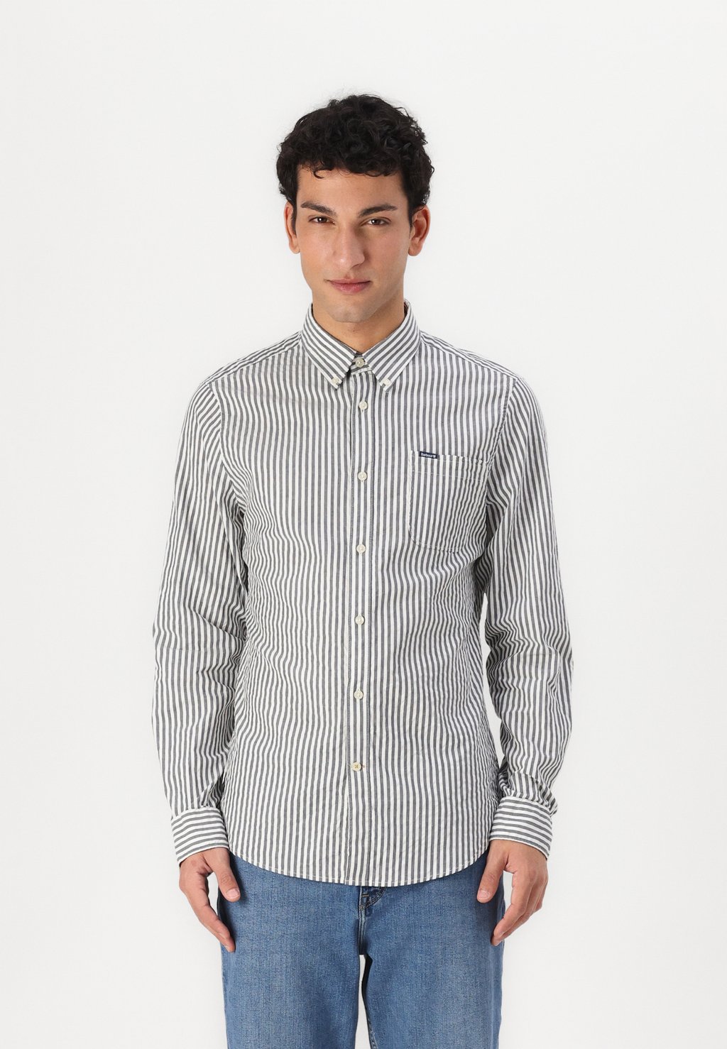 

Рубашка CRESSWELL SEERSUCKER TAILORED Barbour, темно-синий