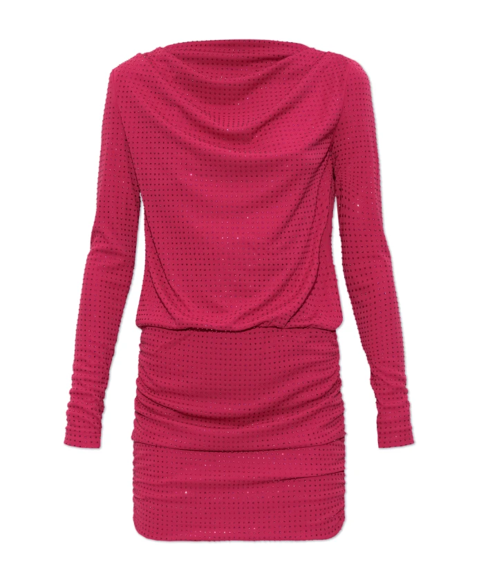 

Платье с мерцающими пайетками Versace Jeans Couture, розовый