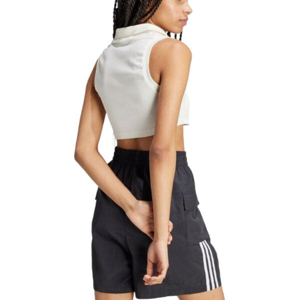 Топ премиум оригиналы rib top asia sizing Adidas, белый — фото 4
