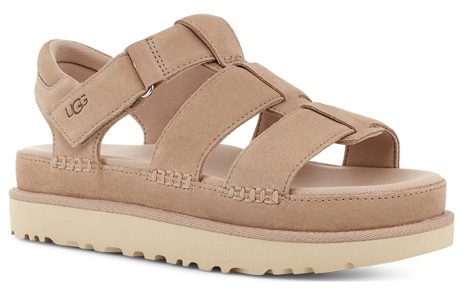 Золотая звезда Сандалии на платформе с ремешком Дрифтвуд Женские UGG, Светлый тауп — фото 3