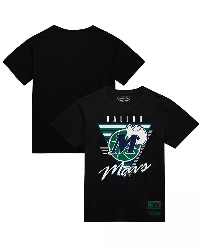 

Мужская черная футболка Dallas Mavericks Worldwide Collection с три-логотипом Mitchell & Ness