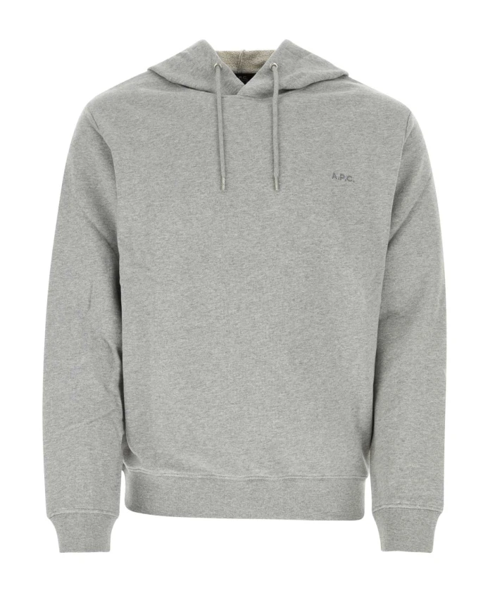 

Серая хлопковая толстовка A.P.C., серый