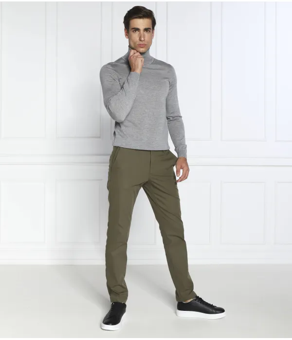 Шерстяная водолазка musso-p Slim fit Boss, серый — фото 2