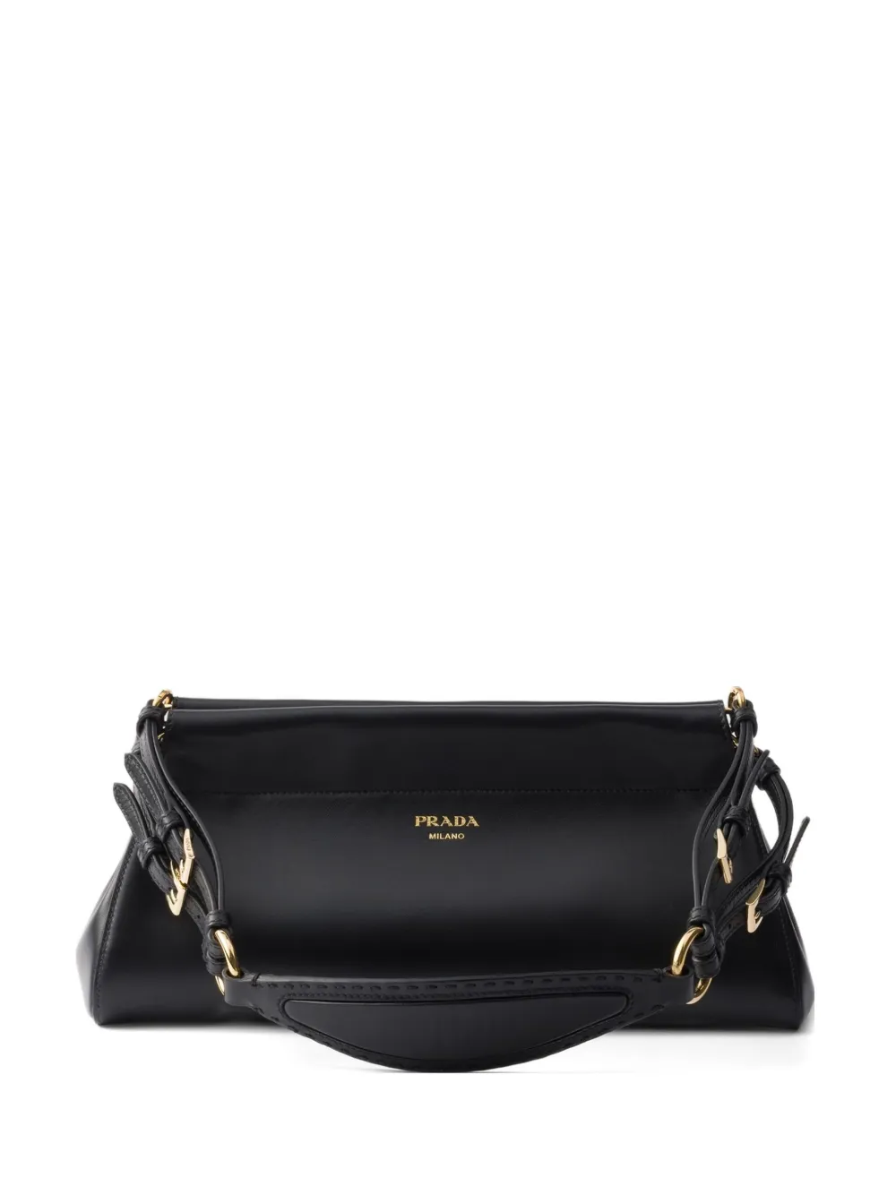 

Сумка на плечо Enchaîné среднего размера Prada, черный