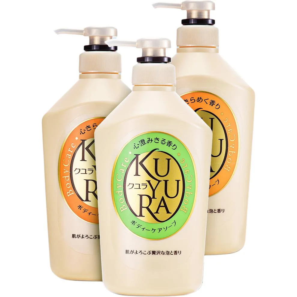 Набор для ухода за кожей KEYOURAN Beauty Skin Shower Gel с успокаивающим и ароматическим эффектом, 2 флакона KUYURA, Three-Piece Set: Floral Love Shower Gel 550ml*2+Wild Meadow Shower Gel 550ml