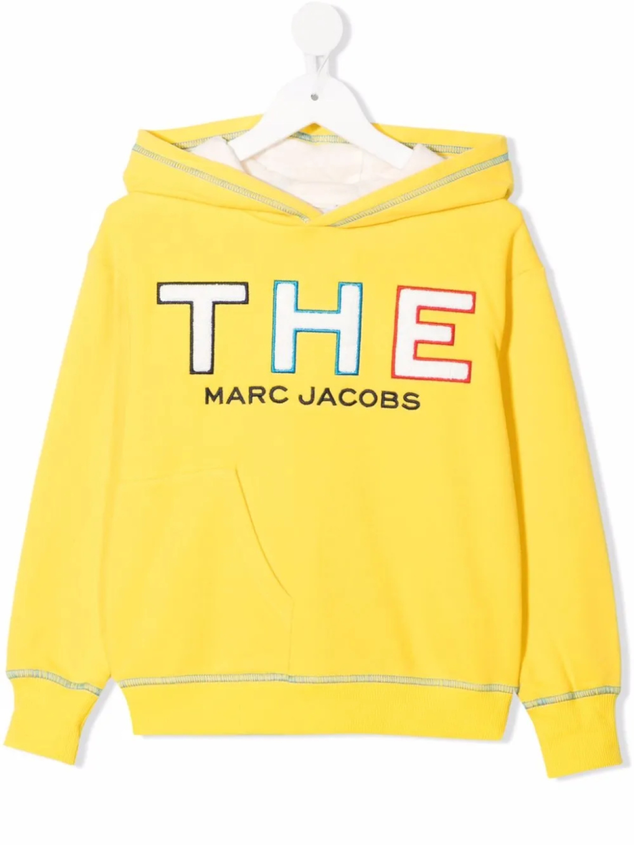 

Marc Jacobs Kids худи с нашивкой-логотипом, желтый