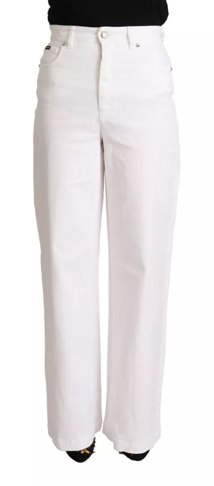 

Белые джинсы MONICA Boot Cut из хлопкового денима Dolce & Gabbana