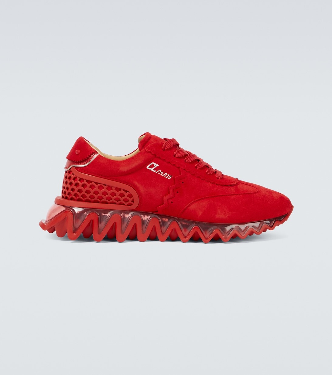 

Кеды Loubishark из замши Christian Louboutin, красный