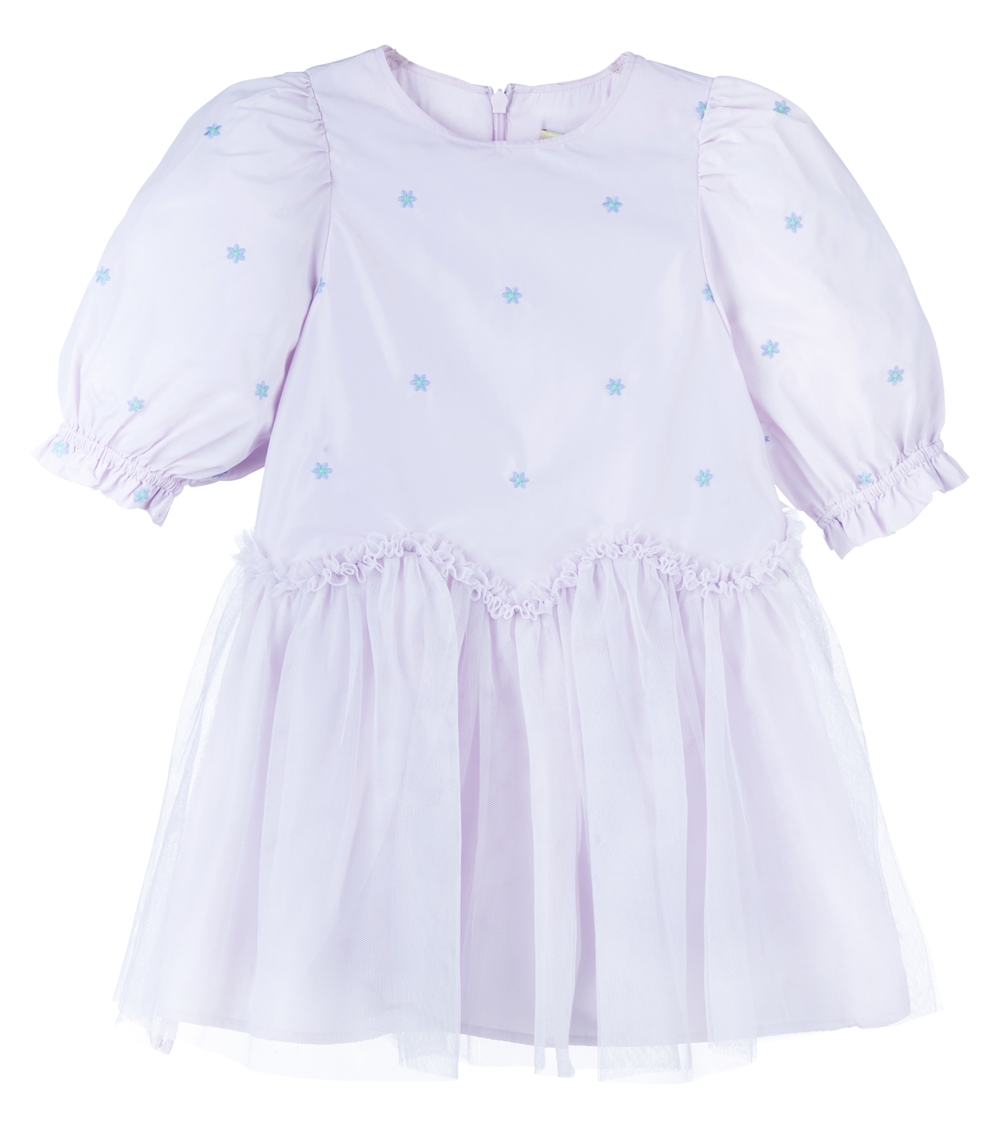

Вышитое платье Stella McCartney Kids, Glicine / Embroidery