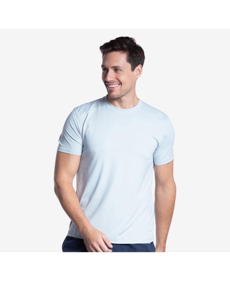 

Мужская футболка с коротким рукавом и защитой от солнца UPF 50+ BloqUV, Soft gray