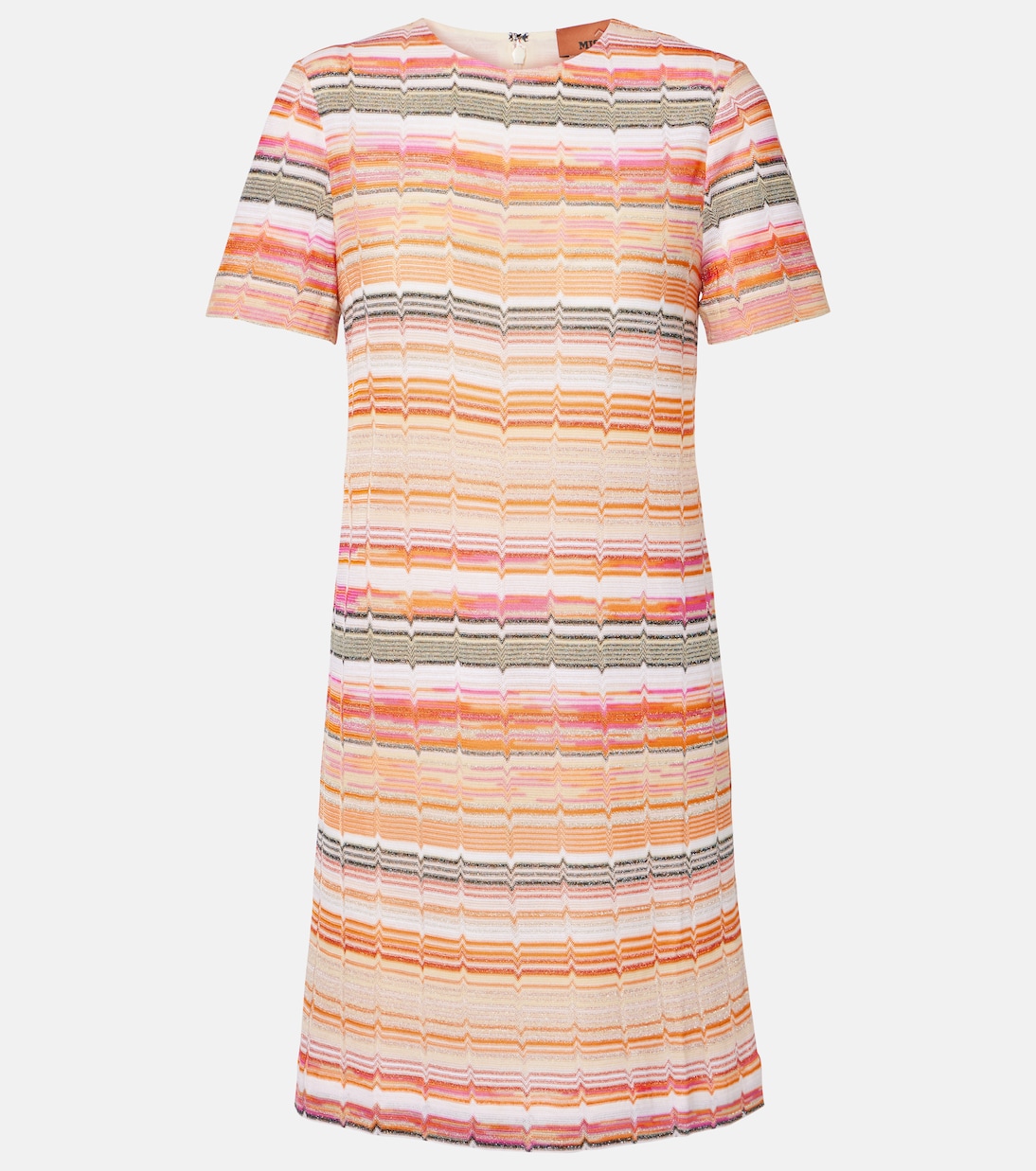 

Мини-платье с зигзагом Missoni, Multicolor Red Pink White