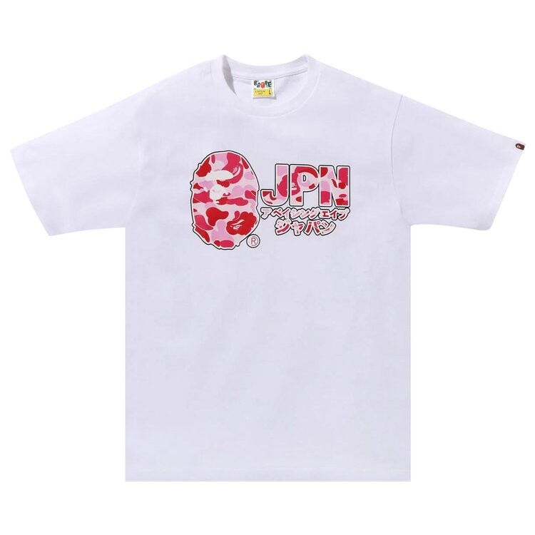 

Футболка BAPE ABC Camo Jpn Katakana 'White', белый