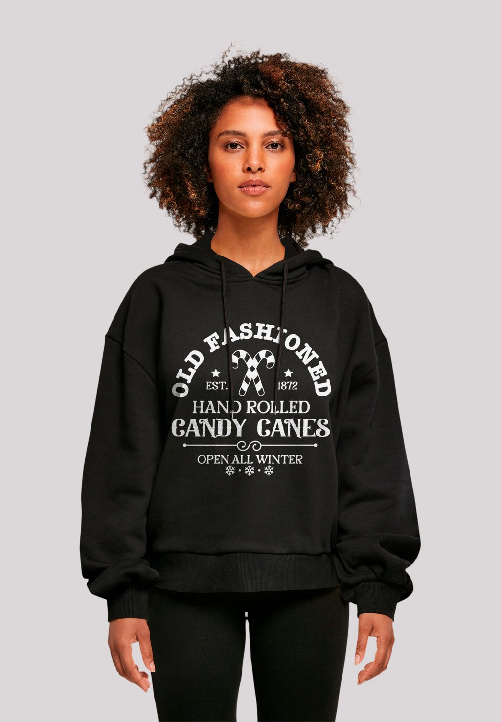 

Толстовка с капюшоном CANY CANES RETRO WEIHNACHTEN SIGN F4NT4STIC, черный