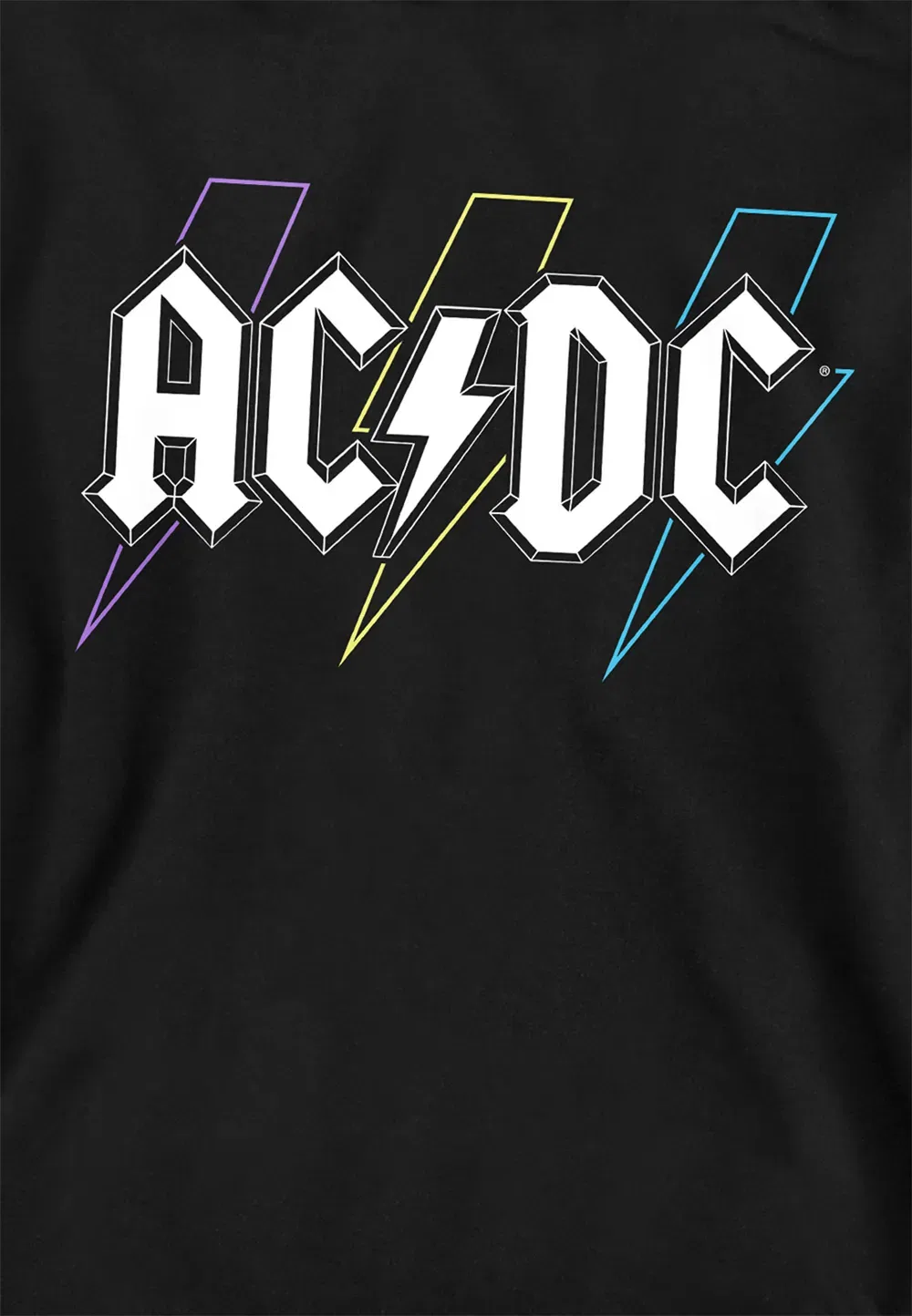 Детская худи ACDC Pastel Bolts Ac/Dc, черный — фото 2