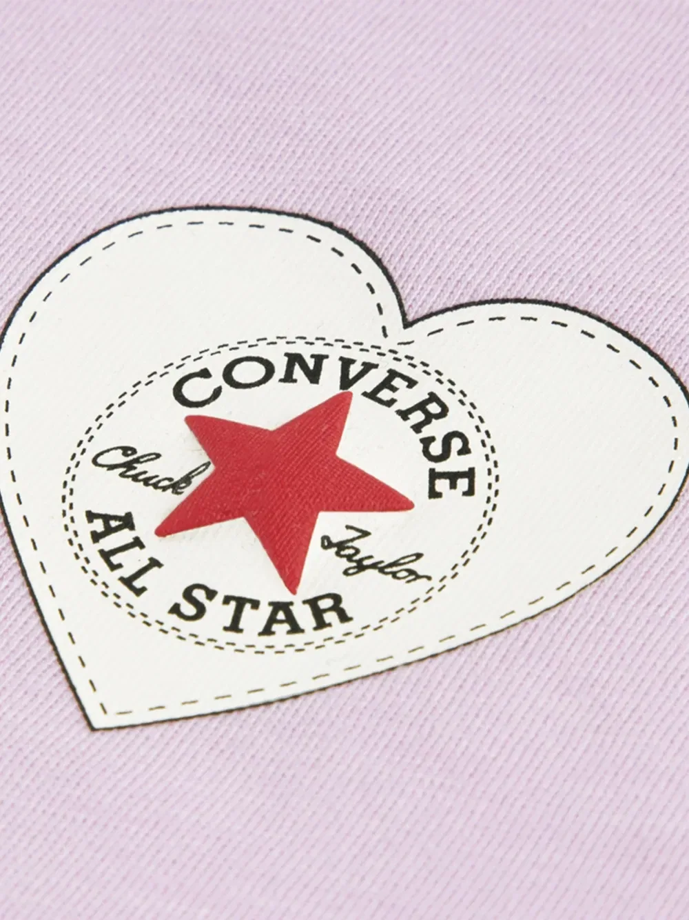 Футболка с повязкой в виде сердца Converse Kids, фиолетовый — фото 4