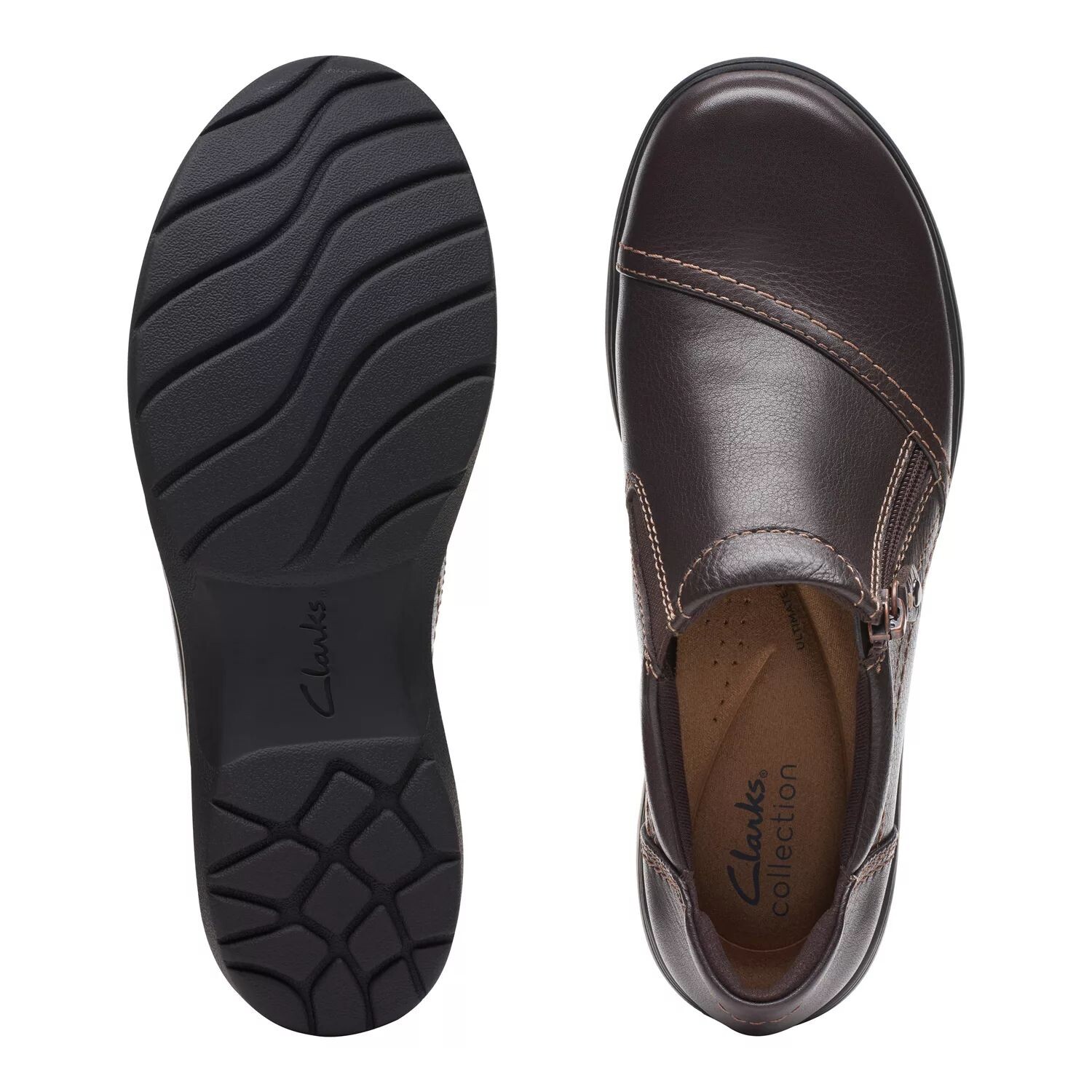 Женские кожаные туфли Clarks Carleigh Ray Clarks, коричневый — фото 3