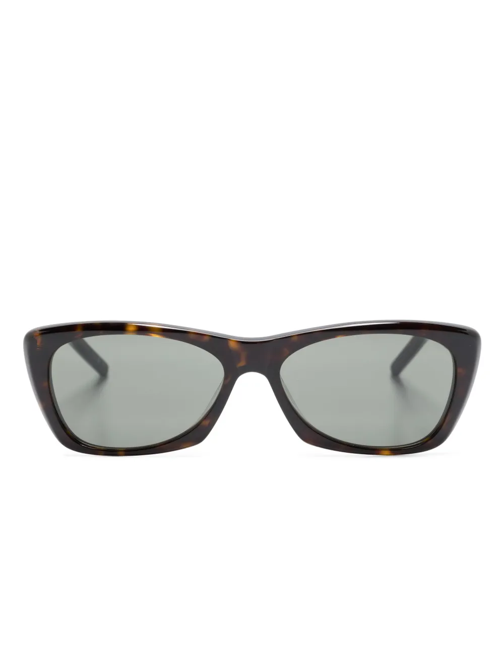 

Солнцезащитные очки в квадратной оправе с логотипом Saint Laurent Eyewear, коричневый