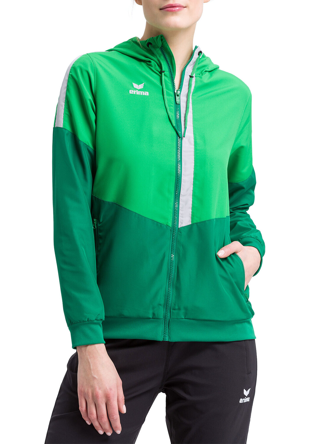 

Спортивная куртка erima Squad Tracktop Jacke, цвет fern green/smaragd/silver grey