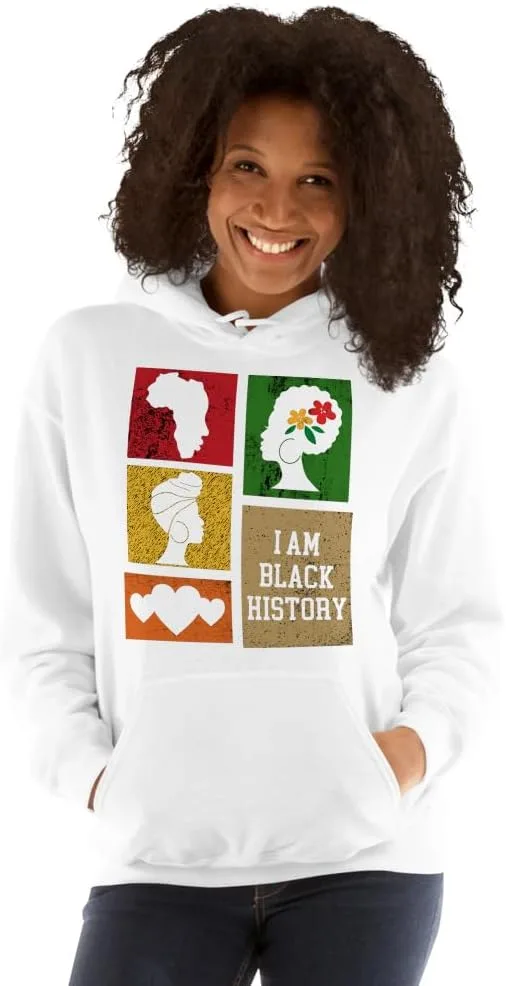Generic Толстовка Unisex I Am Black History Cutout в цвете black