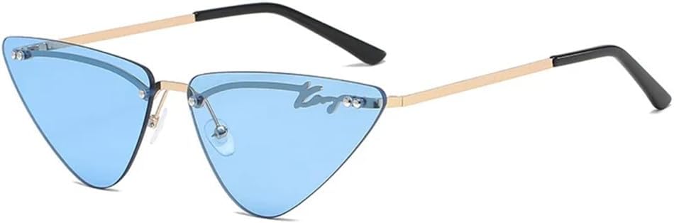 

Модные синие солнцезащитные очки «кошачий глаз» большого размера для женщин и мужчин, стильные солнцезащитные очки с линзами цвета океана, увеличенного размера для женщин TYUVIVO, C6